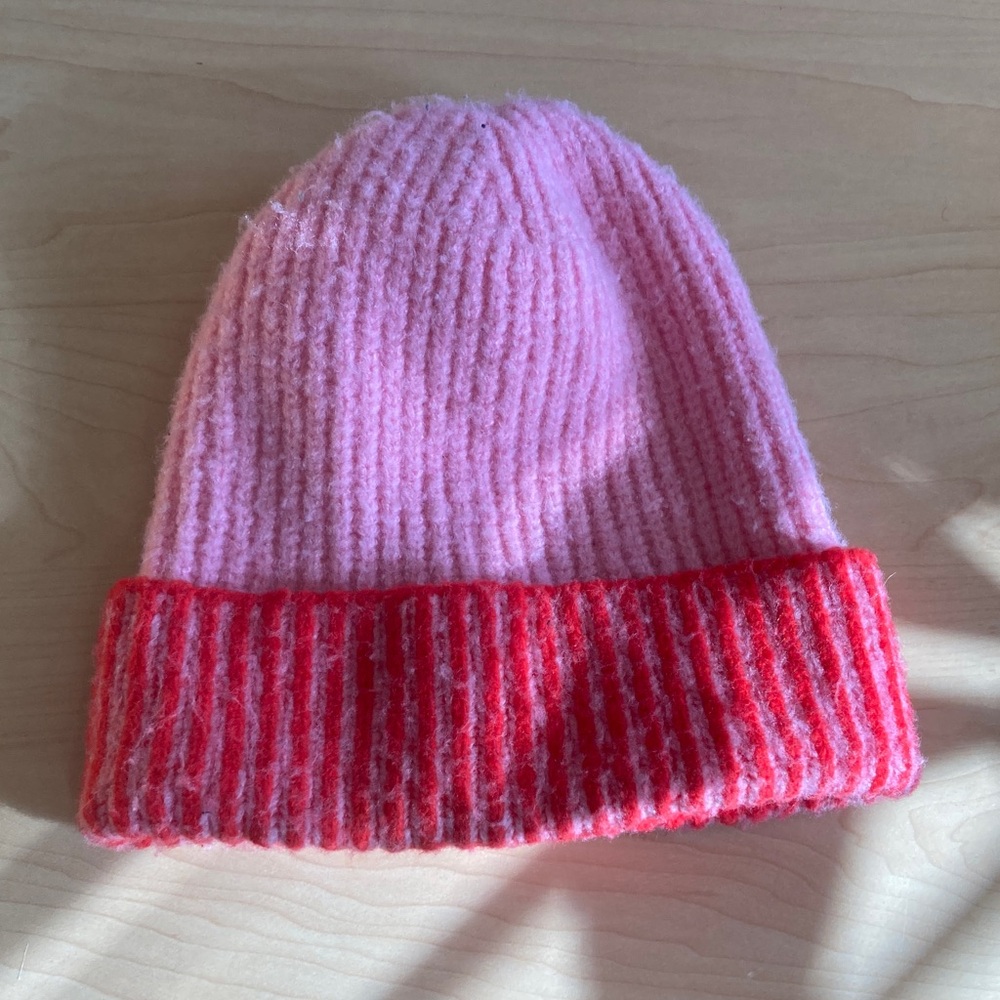 MAEVE Two-Toned Knit Beanie